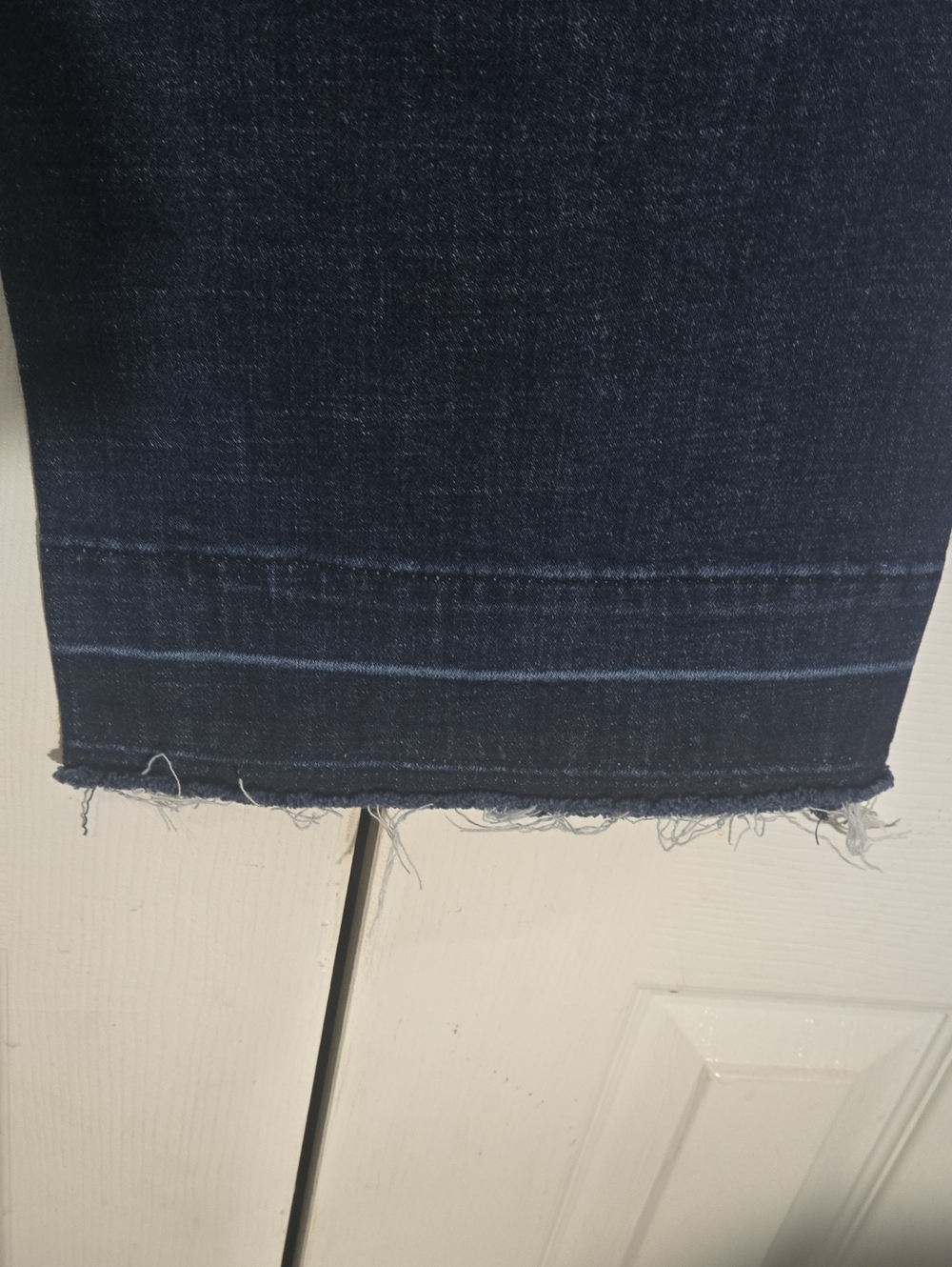 Banana Republic Wide Leg Cropped Raw Hem Jeans SHORT 27W - Picture 4 of 8